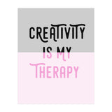 Creativity Is My Therapy Pink (Print Only) thumbnail