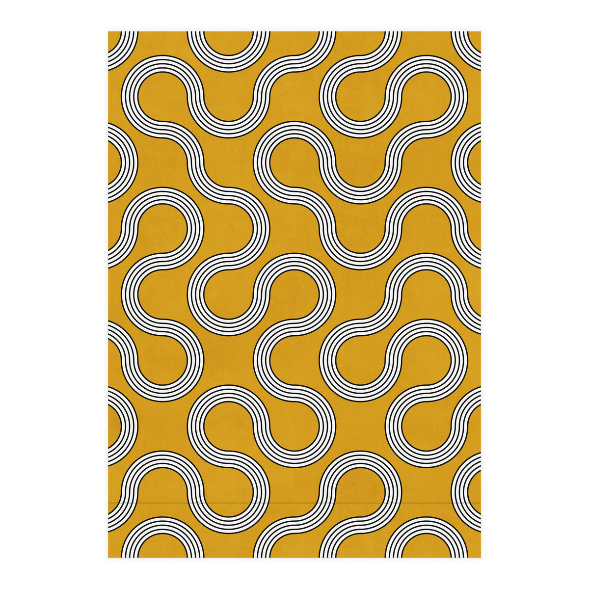My Favorite Geometric Patterns No.31 - Mustard Yellow (Print Only)