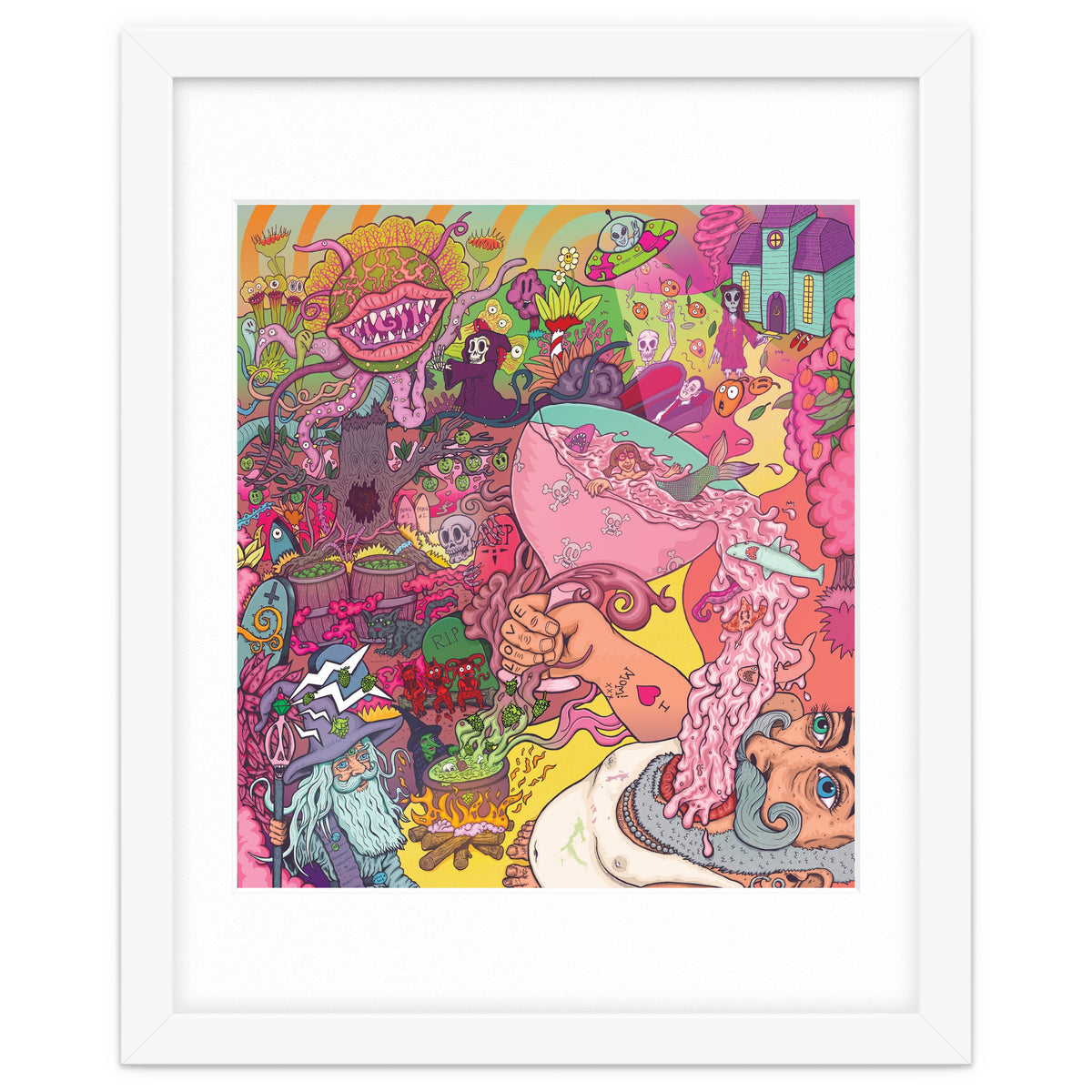 Abbeydale Brewery Collab Series Full Illustration - Yeastie Boys UK, Northern Monk, Origins Fyne Ales, Haand, Brew York and Black Jack Brewery.