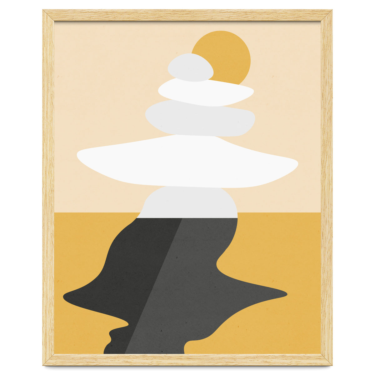 Abstract Cairn - Golden Desert