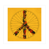 Peace And Bike Yellow (Print Only) thumbnail