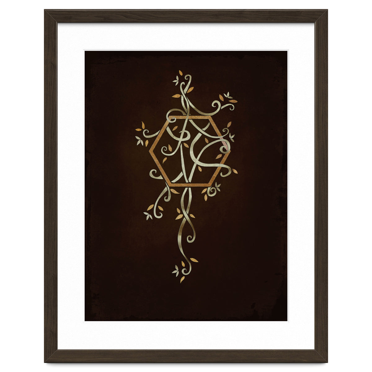 Flowering golden hexagon