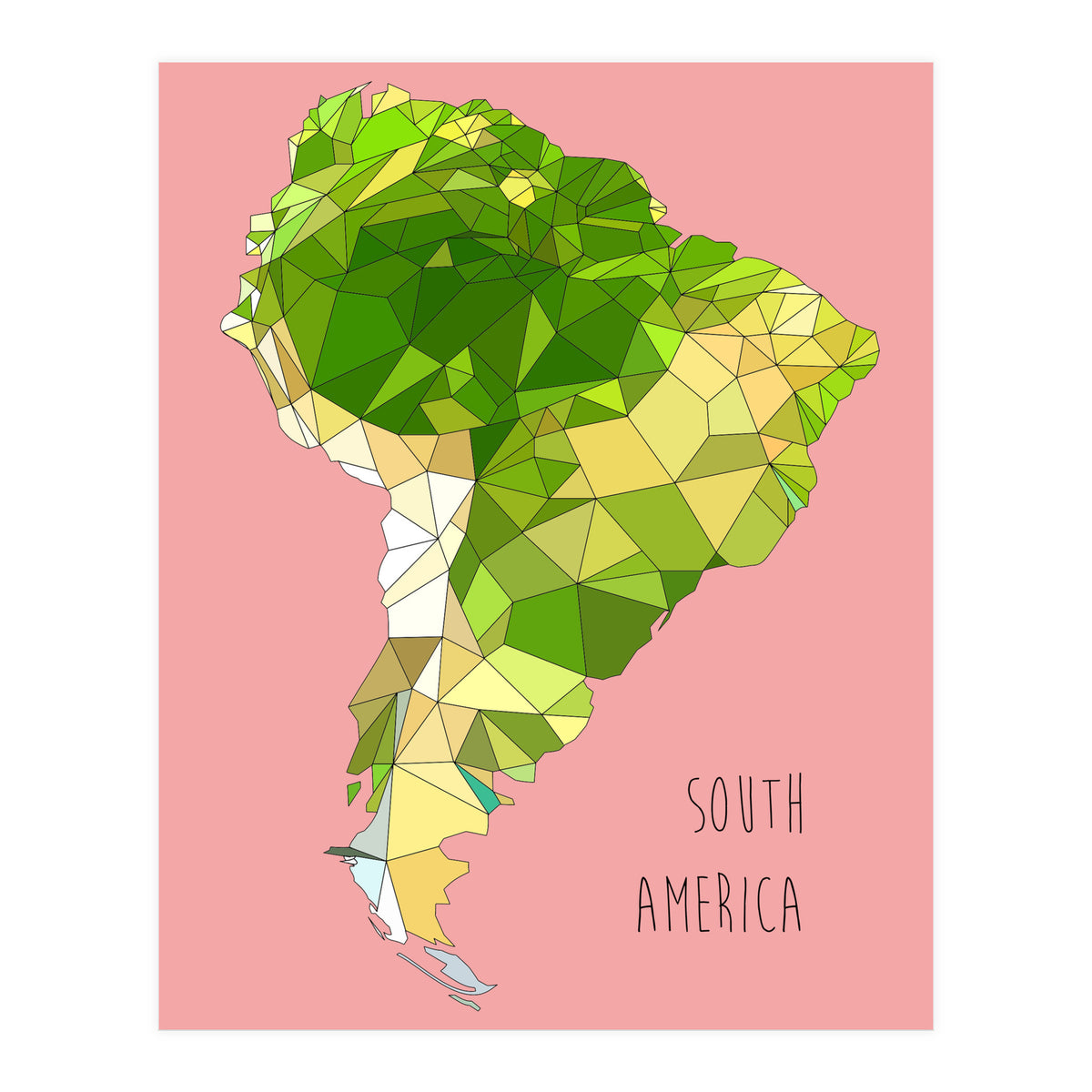 SOUTH AMERICA – Pink (Print Only)