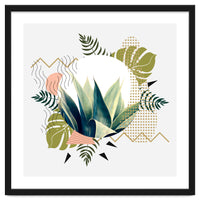Abstract geometrical and botanical shapes