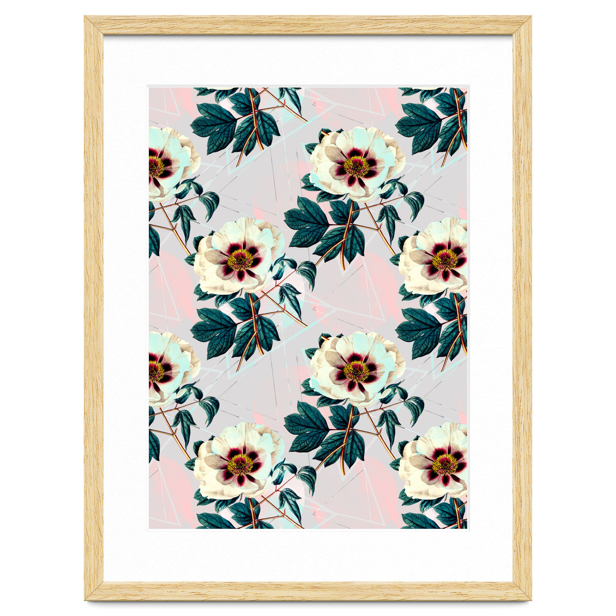 Flowery blooming with geometric