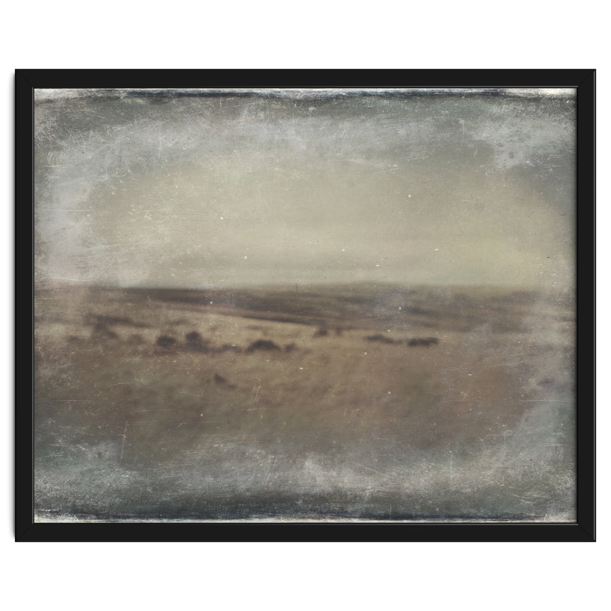 Bleak winter landscape of Saddleworth Moor