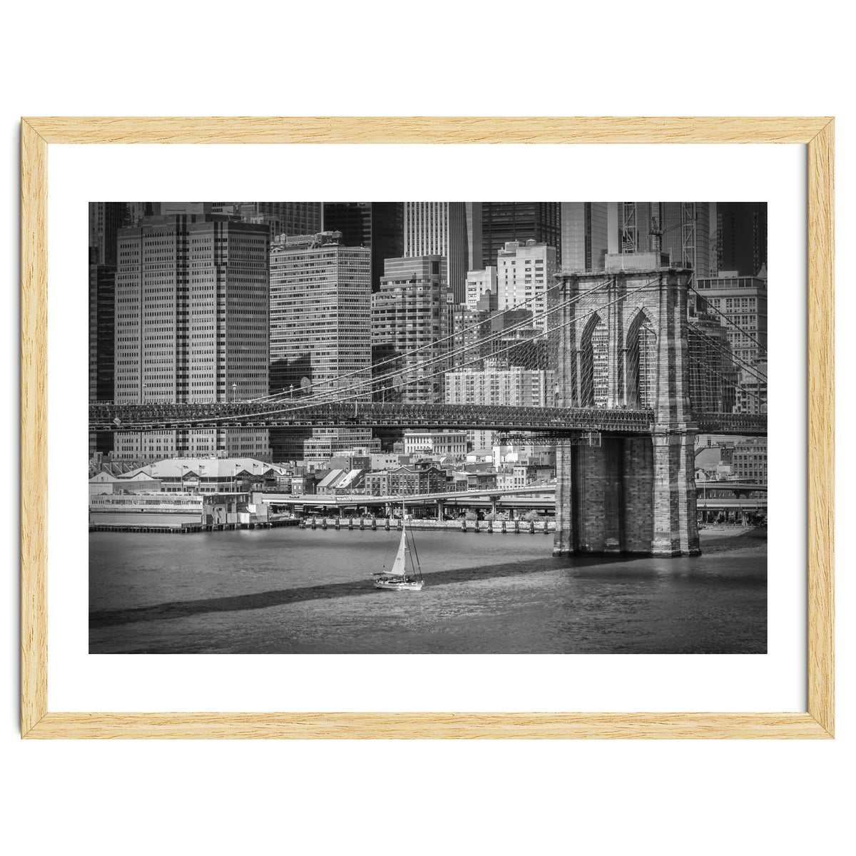 NEW YORK CITY Brooklyn Bridge & Manhattan Skyline