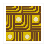 70s Curve Lines Avocado Pearl  (Print Only) thumbnail