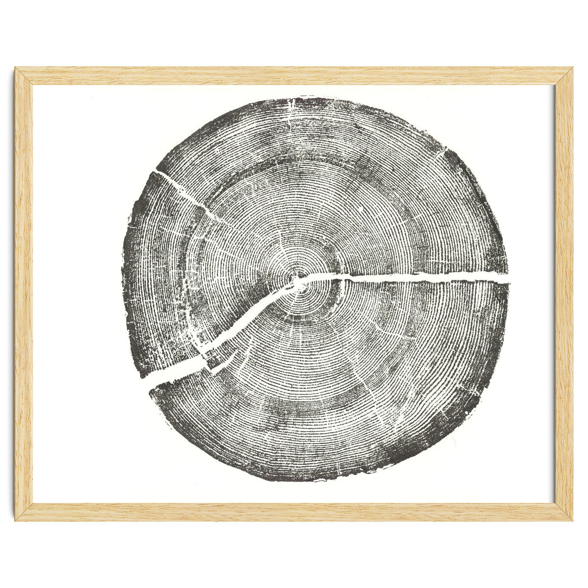 Rock Canyon, Tree Ring Print, Woodblock