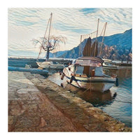 Boats on GardaSee, Italy. (Print Only)