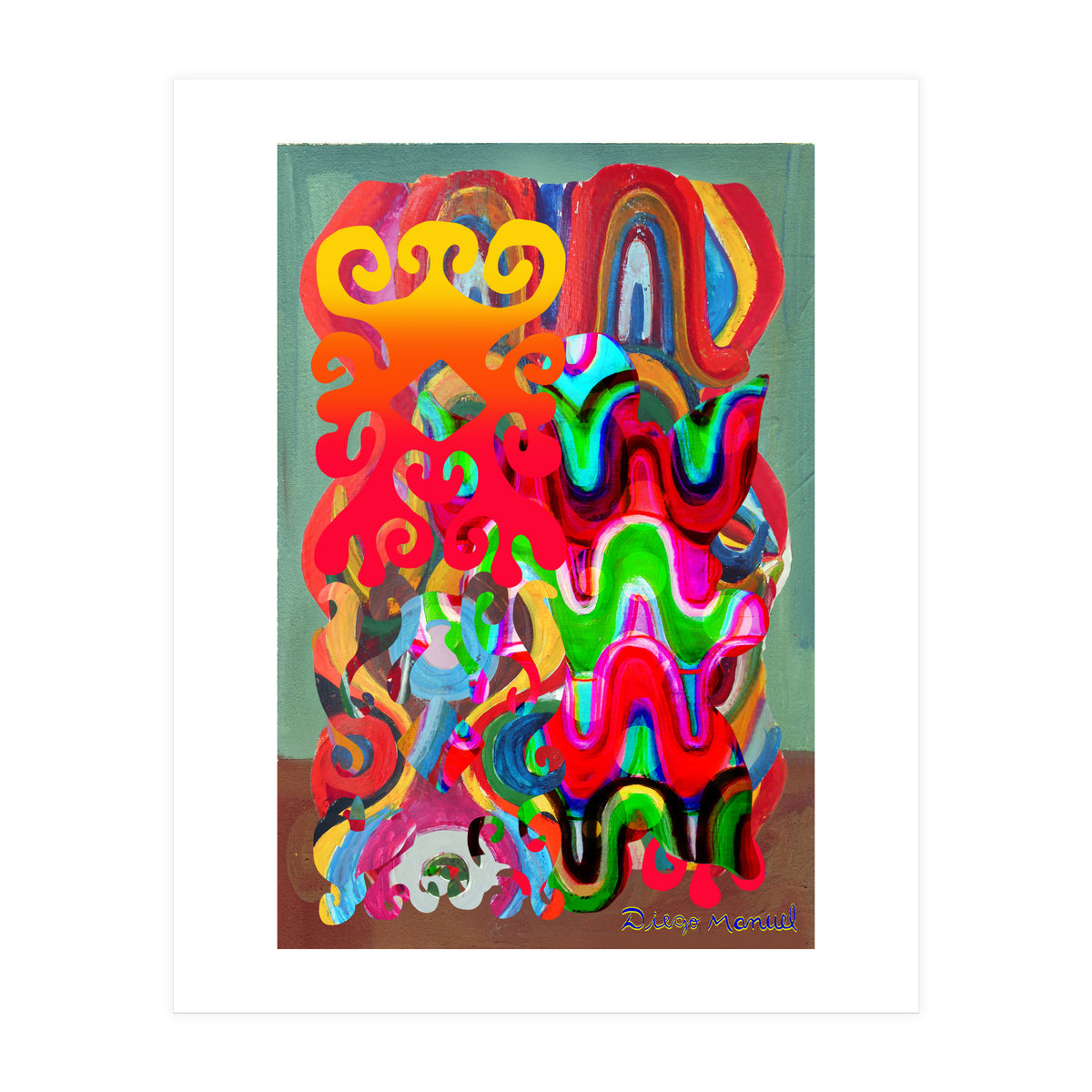 Pop Abstract Asimetrico A3 (Print Only)