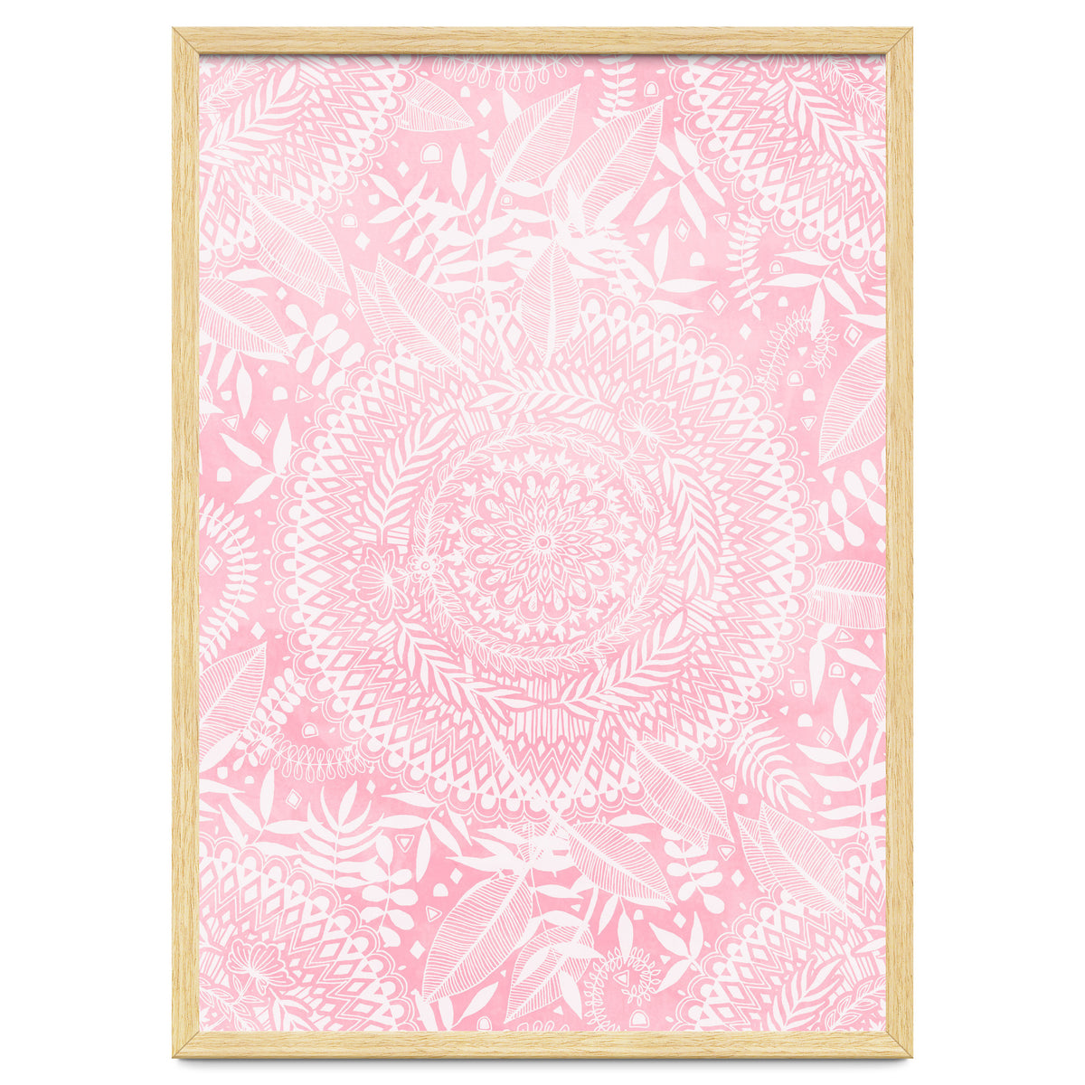 Medallion Pattern in Blush Pink