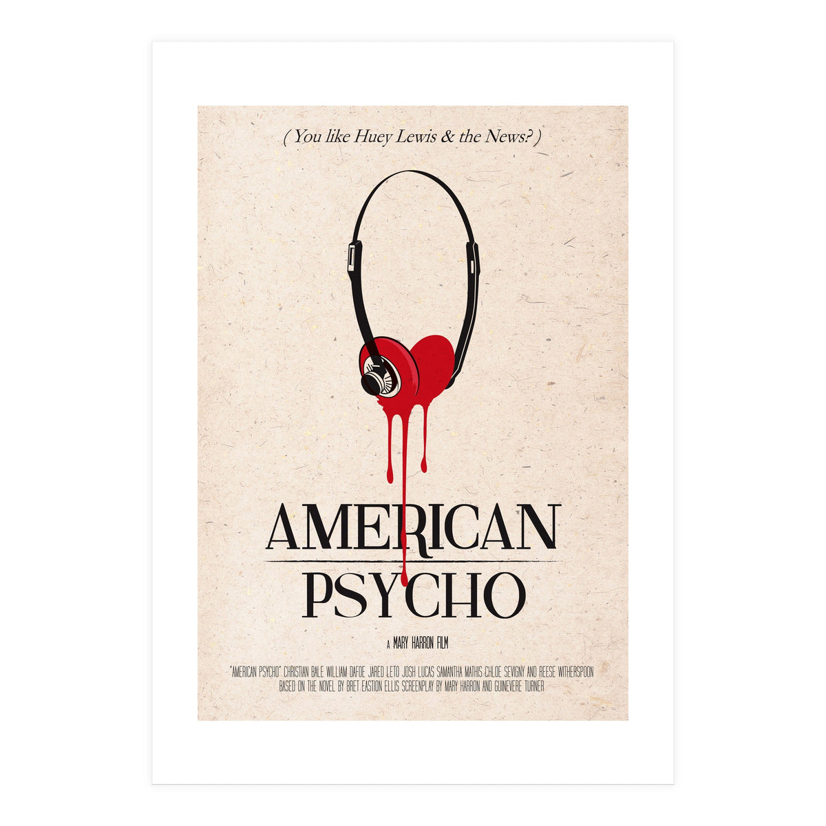 American Psycho movie poster (Print Only)