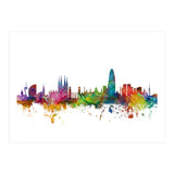 Barcelona Spain Skyline (Print Only) thumbnail