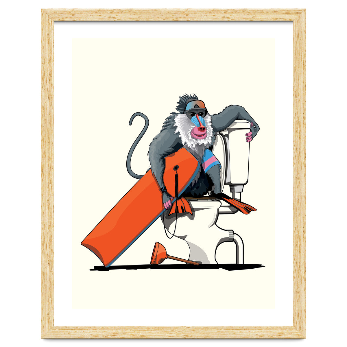 Baboon on the Toilet, Funny Bathroom Humour