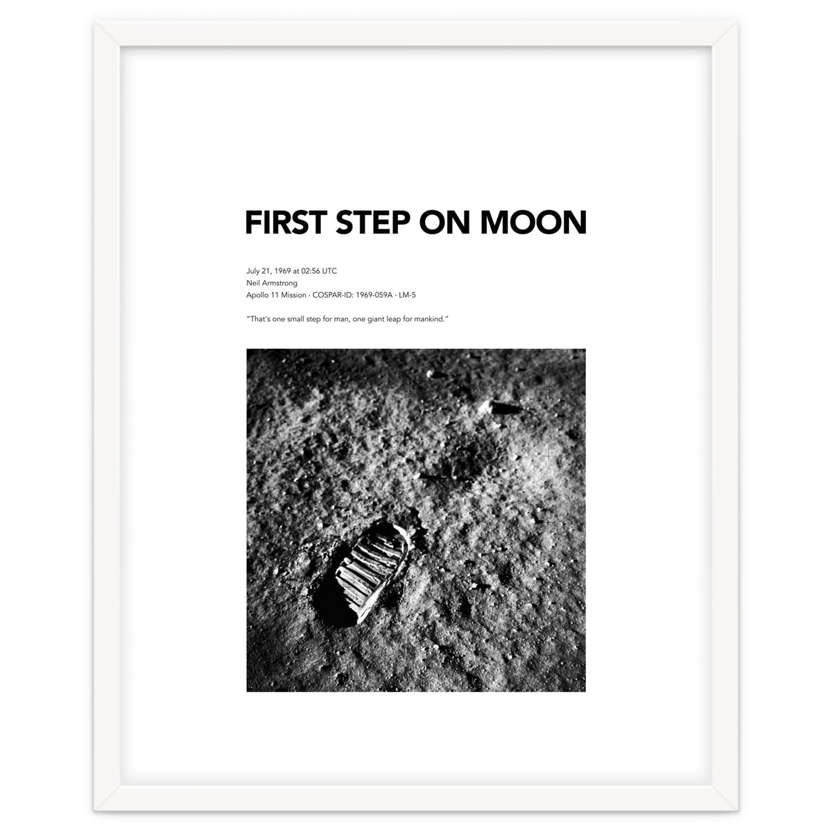 FIRST STEP ON MOON