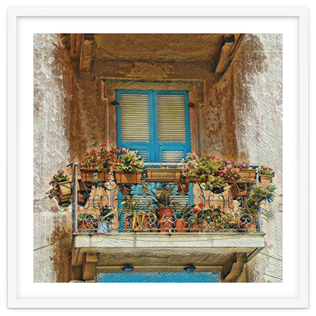 Flowered window in Venice