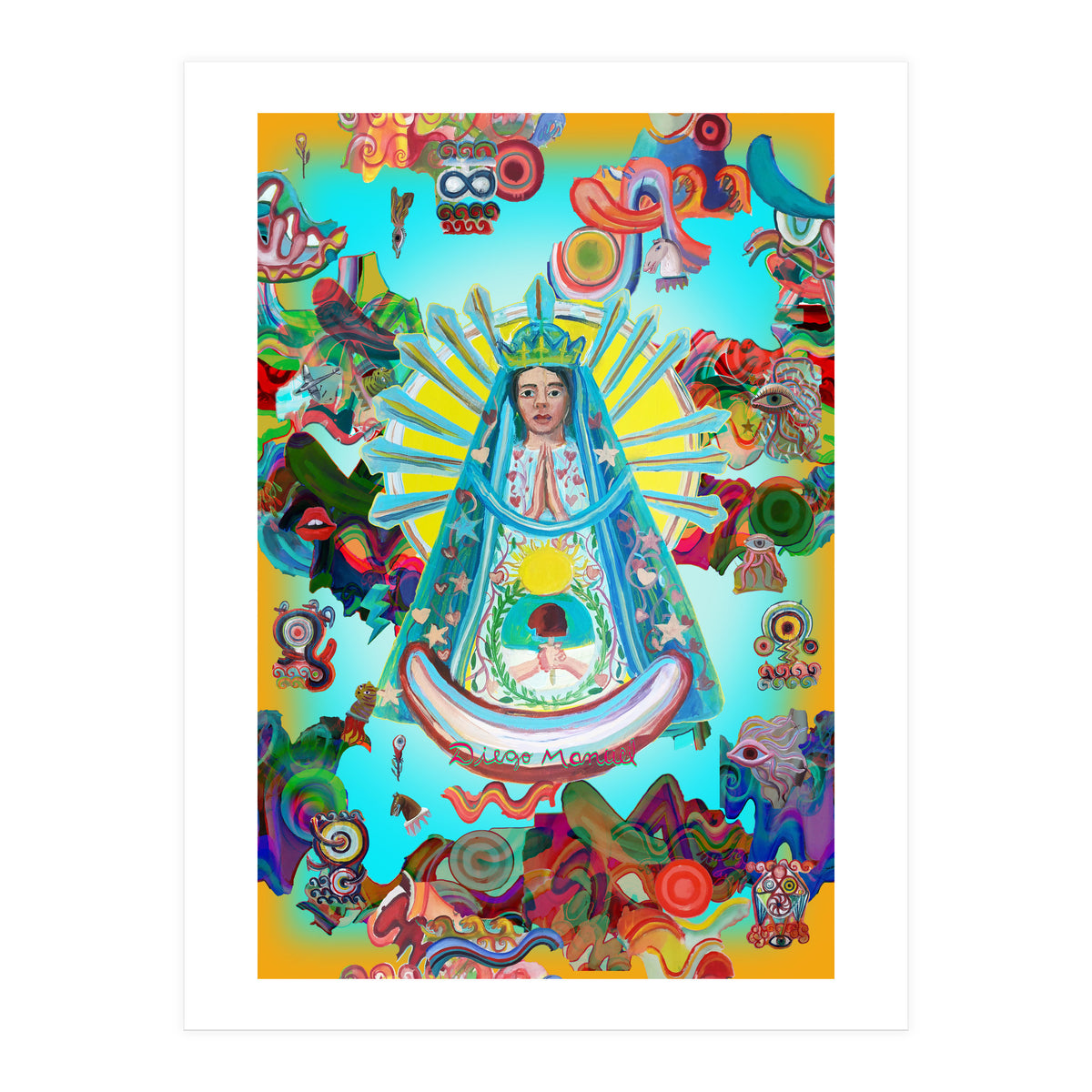 Virgen Y Graffiti 11 (Print Only)