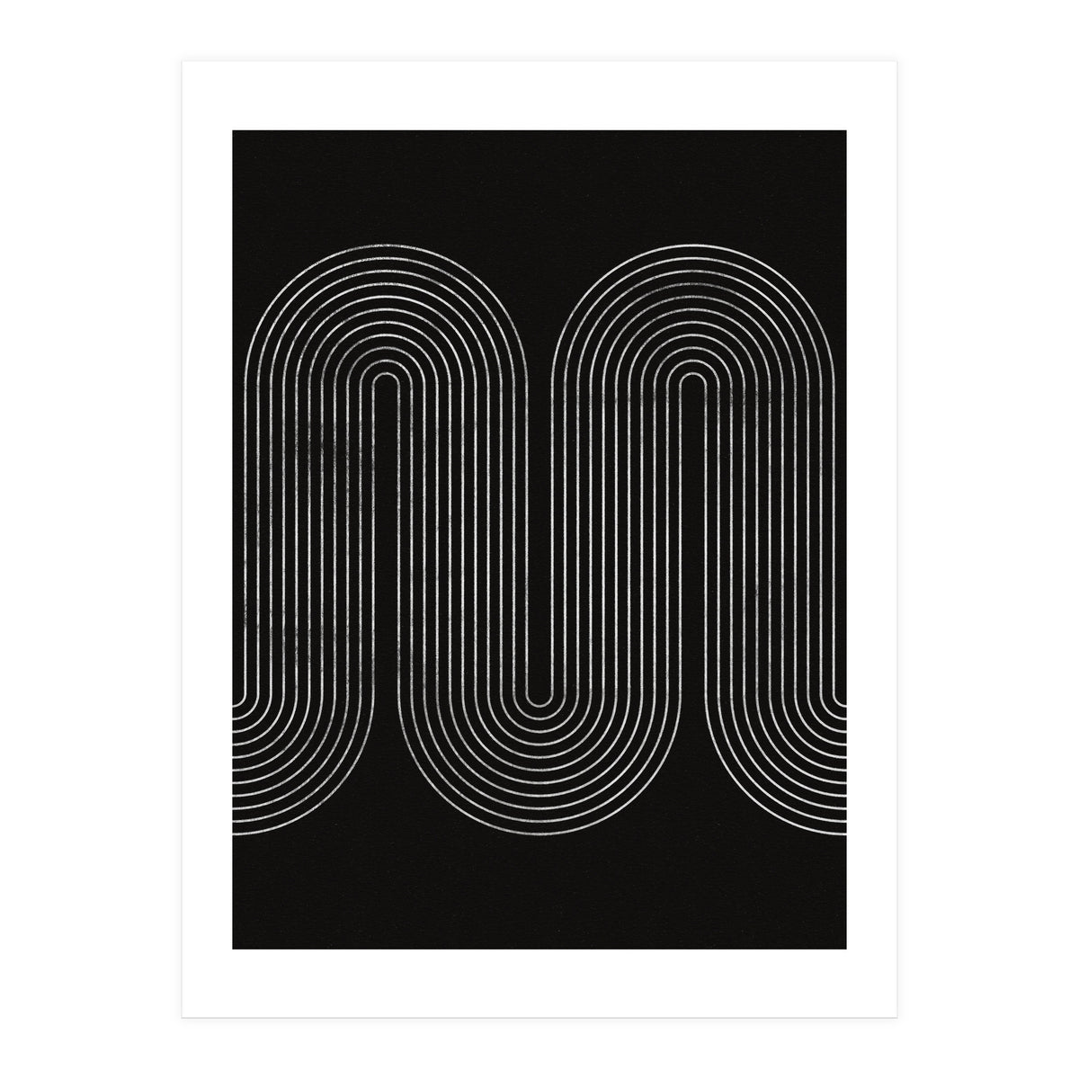 Mid-Century Modern No.18 - Woodblock Print (Print Only)