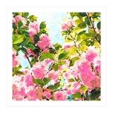 Day dreaming under the blooming Bougainvillea | Summer botanical Floral Vintage Garden Painting (Print Only) thumbnail