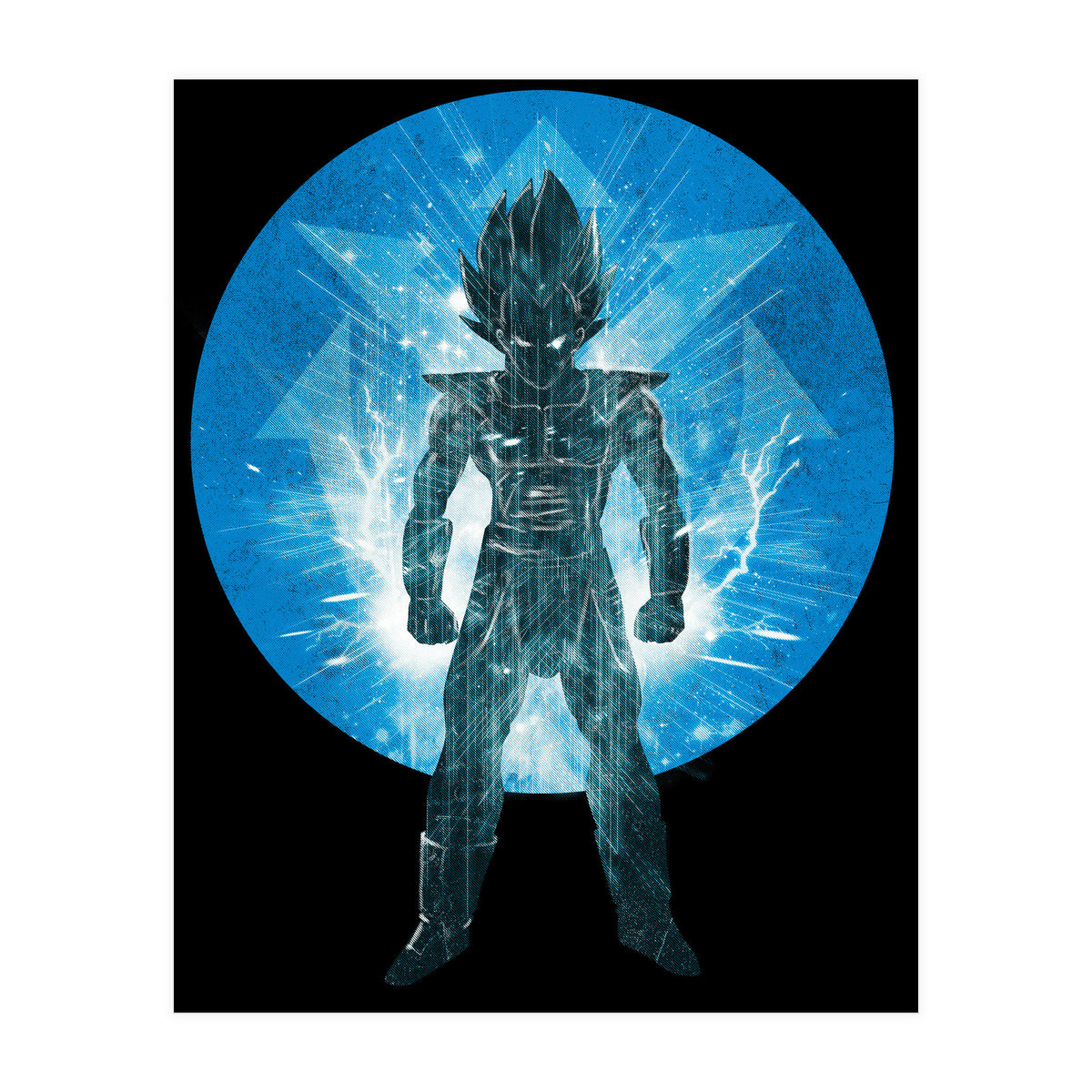 Blue Super Sayan V2 (Print Only)