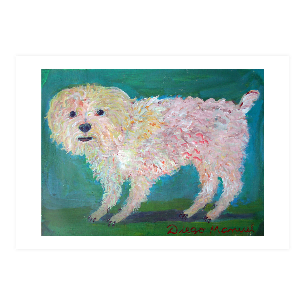 Caniche Blanco De Diego Manuel Rodriguez (Print Only)