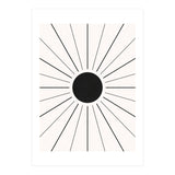 SUN IN LINES - BLACK (Print Only) thumbnail
