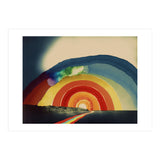 Rainbow Over the Coastline Abstract Painting (Print Only) thumbnail