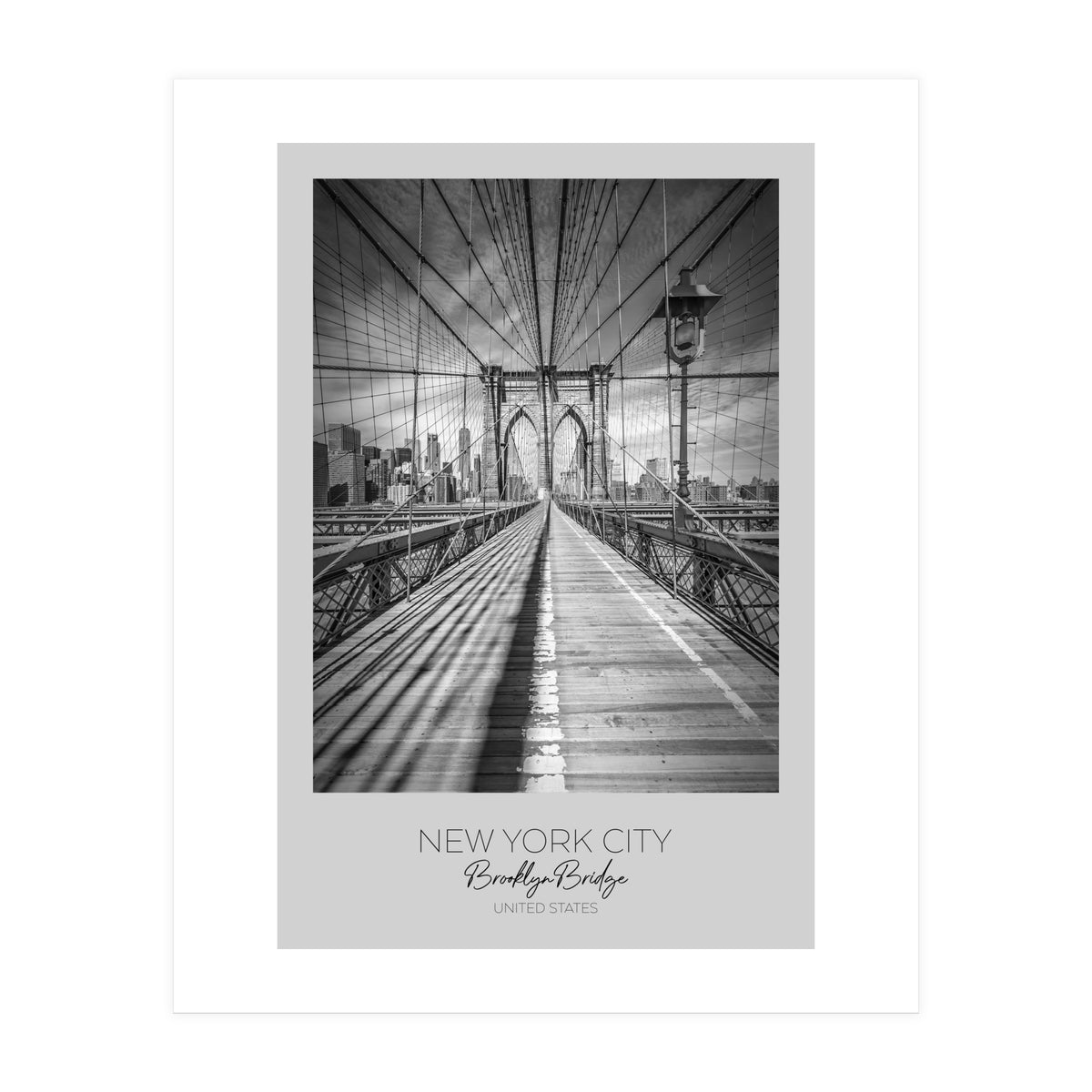 In focus: NEW YORK CITY Brooklyn Bridge (Print Only)
