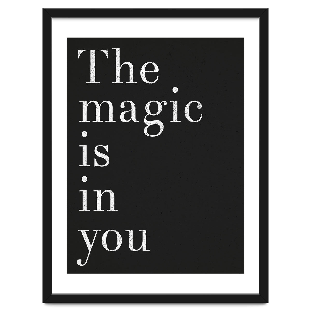 The Magic Is In You, Black