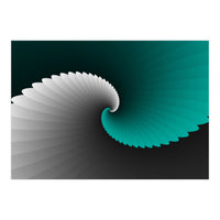 Turquoise Spiral Wings (Print Only)