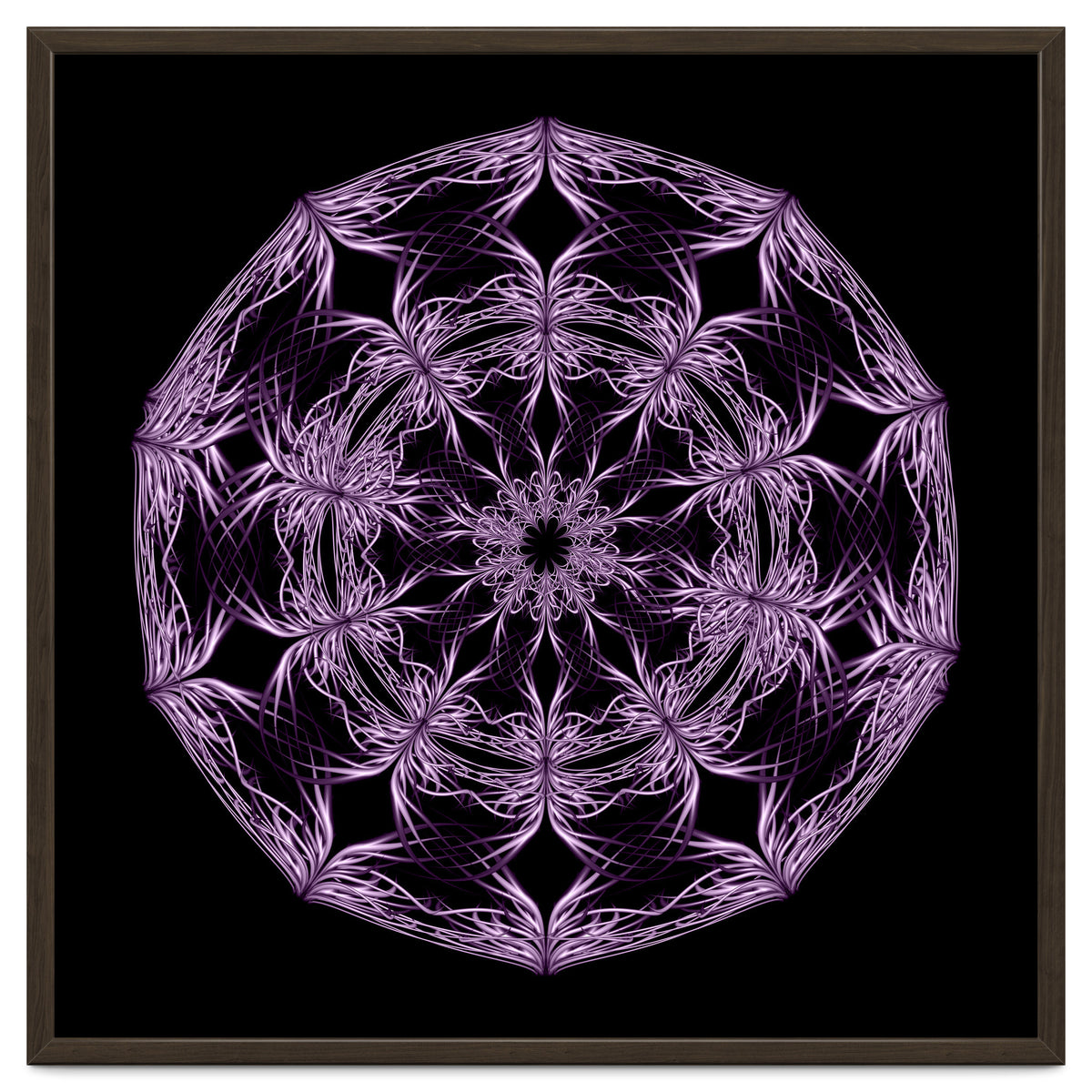 Mandala purple and black