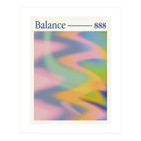 Angel Numbers \\ 888 Balance \\ Color Aura (Print Only)