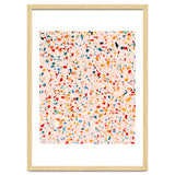 Blush Terrazzo | Pink Eclectic Speckles | Abstract Confetti Painting | Chic Bohemian Illustration thumbnail