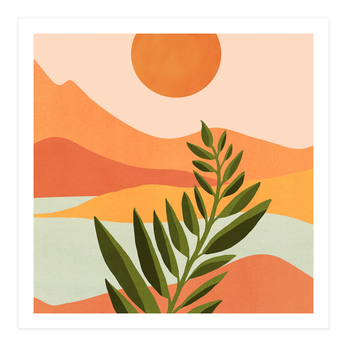 Western Mountain Landscape (Print Only)