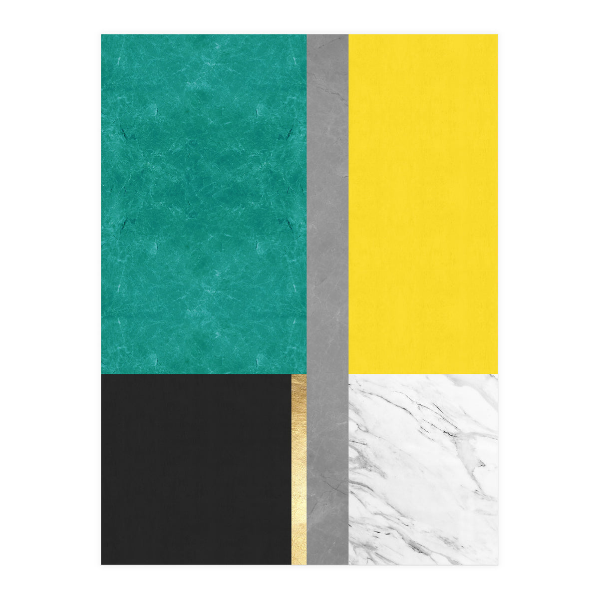 Geometric and golden IX (Print Only)