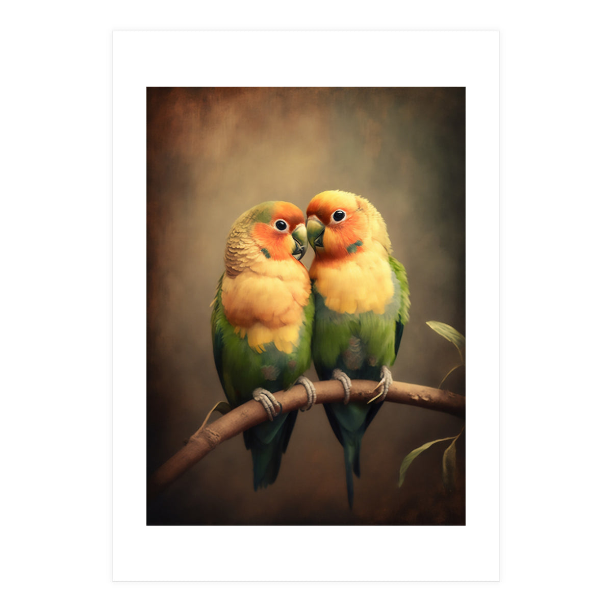 Lovebirds Painting (Print Only)