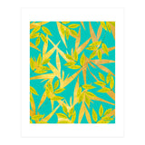 Gold & Teal Florals (Print Only) thumbnail
