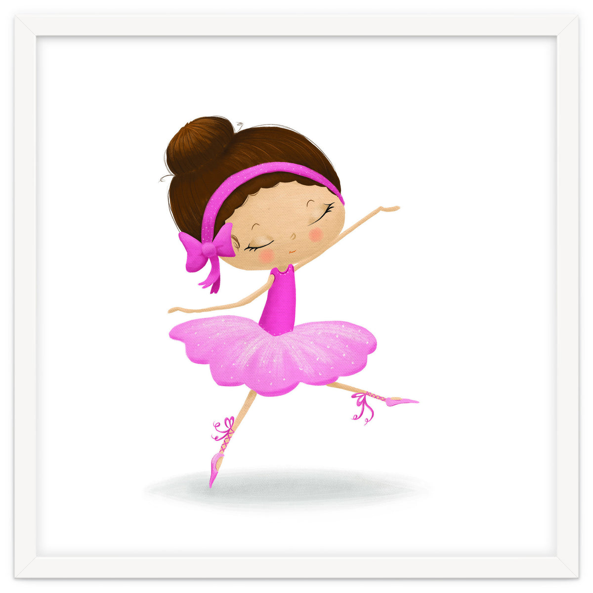 Adorable Ballerina Nursery Print