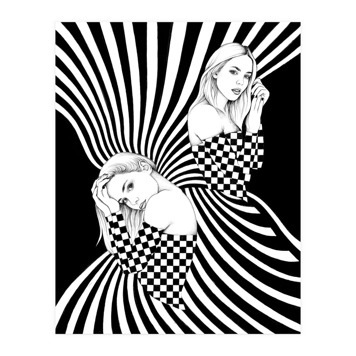 vasarely dreaming (Print Only)