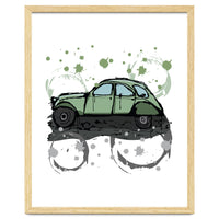 Green car sketch