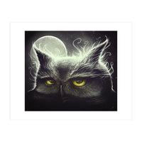 Owl And The Moon (Print Only)