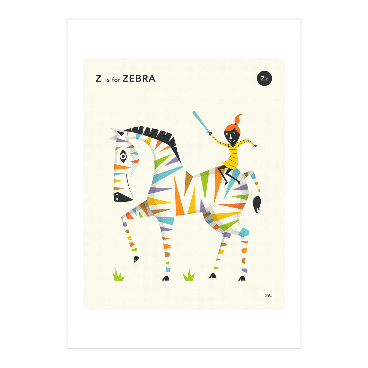 Z Is For Zebra (Print Only)