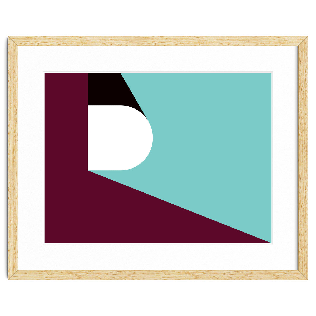 Geometric Shapes No. 82 - purple & teal
