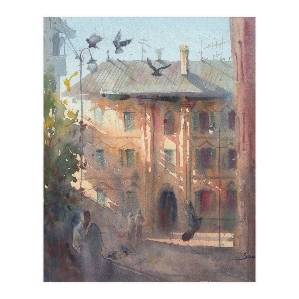 Sunny morning in Italy (Print Only)