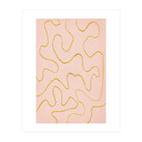Pink and rust organic lines (Print Only) thumbnail