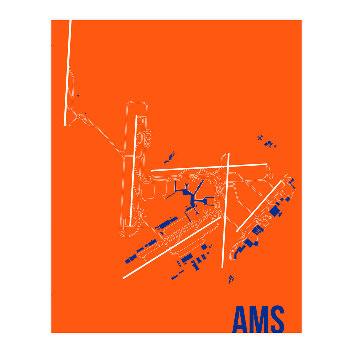 Amsterdam Airport Layout (Print Only)
