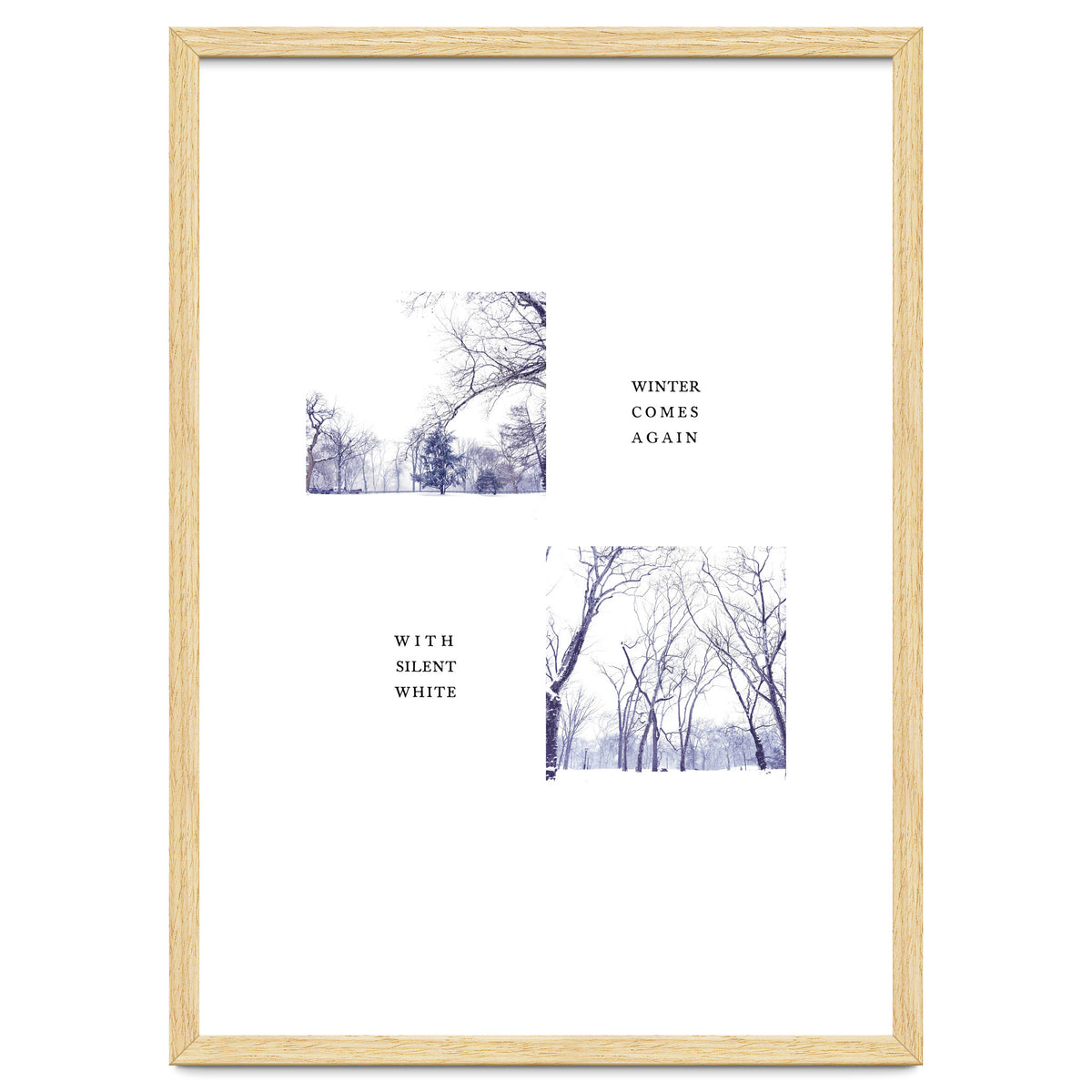 WINTER COMES AGAIN WITH SILENT WHITE