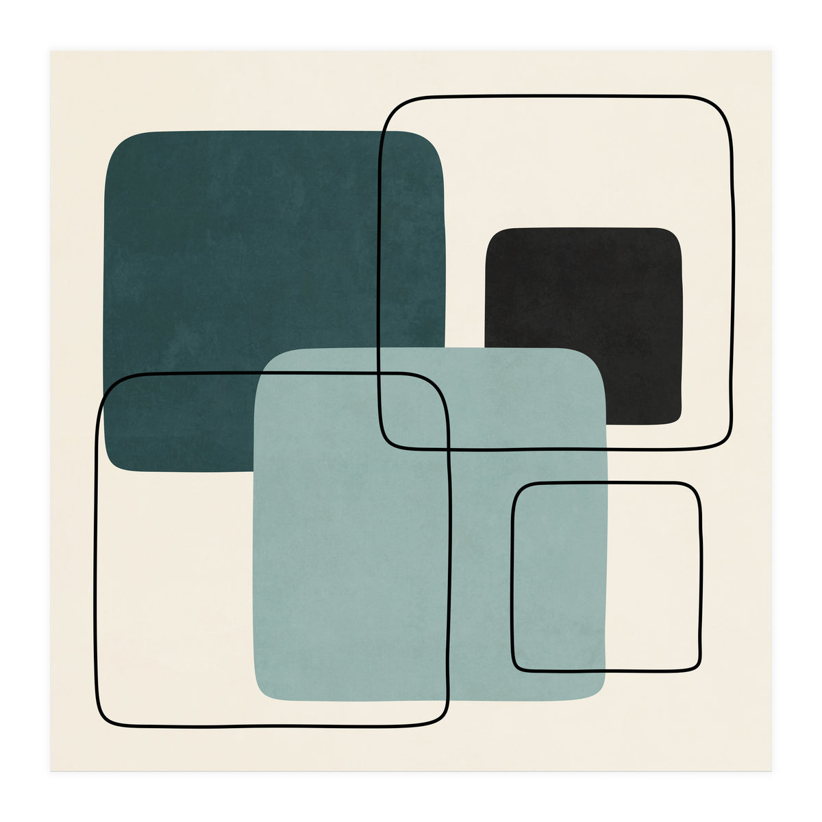 SQUARE SHAPES - F01 (Print Only)