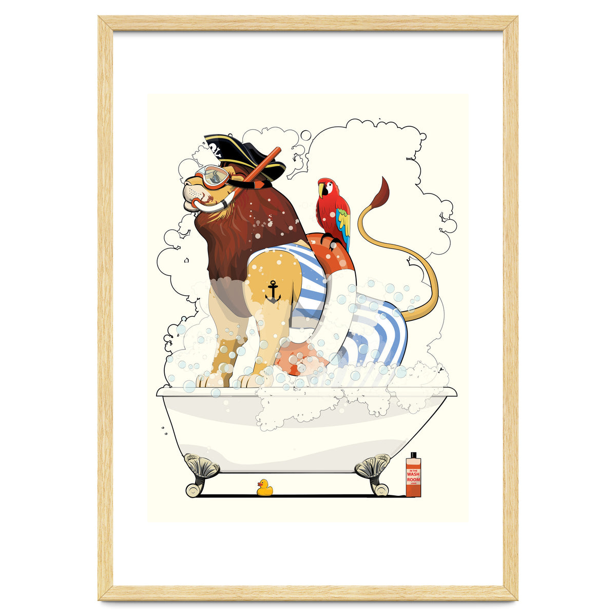 Lion in the Bath, Funny Bathroom Humour